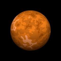 Mercury icon. Isometric of mercury vector icon for web design isolated