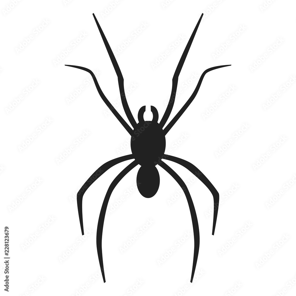 Poster spider icon. simple illustration of spider vector icon for web design isolated on white background