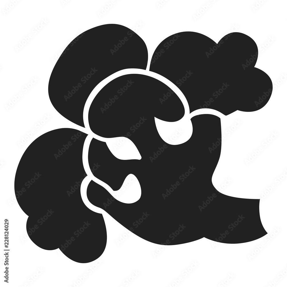 Poster broccoli icon. simple illustration of broccoli vector icon for web design isolated on white backgrou