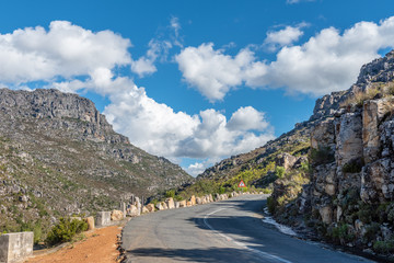 Fototapeta na wymiar Historic Bains Kloof Pass in the Western Cape Province