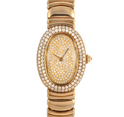 Ladies luxury watch isolated