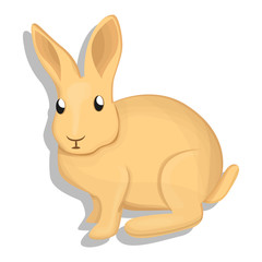 Wild rabbit icon. Cartoon of wild rabbit vector icon for web design isolated