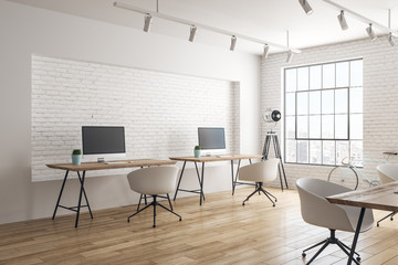 White coworking office