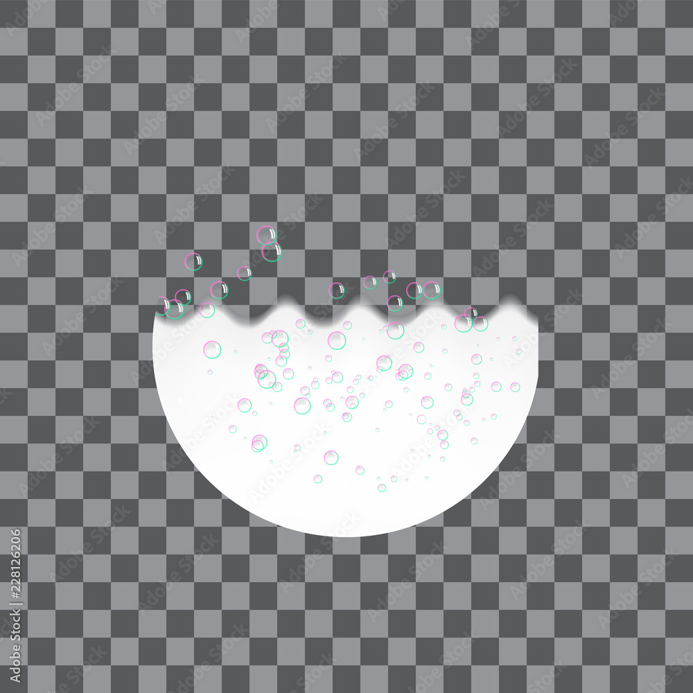 Poster shaving foam icon. realistic illustration of shaving foam vector icon for web design
