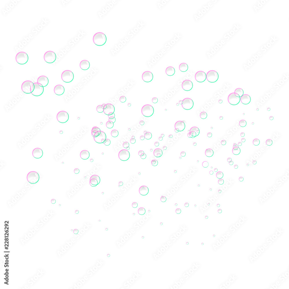 Poster bubbles icon. realistic illustration of bubbles vector icon for web design isolated on white backgro