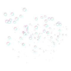 Bubbles icon. Realistic illustration of bubbles vector icon for web design isolated on white background