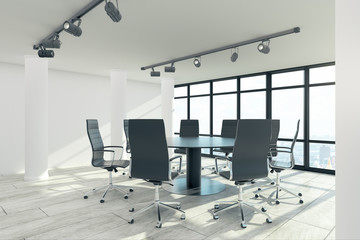 White meeting room interior