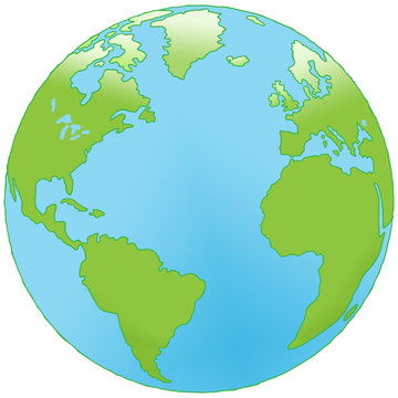 Earth globe illustration