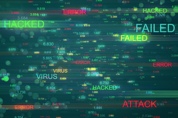 Error and malware concept