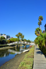 Fototapeta na wymiar Venice Canals Quarter in Los Angeles California USA