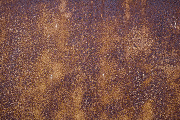 Close-up Rust on an old sheet of metal texture. Abstract background