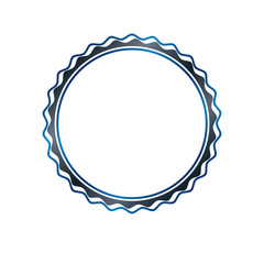 Victorian art vector circular frame with blank copy space created using curvy ornate. Heraldic template illustration.