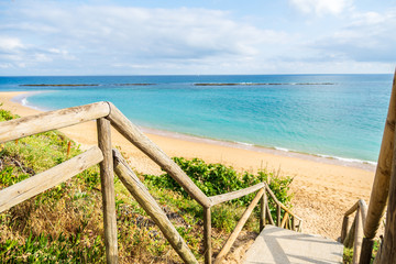 cadiz beach on a sunny day, andalucia