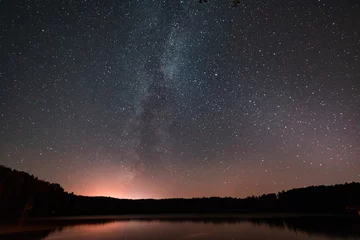 Fotobehang Nacht sterrenhemel met een melkweg