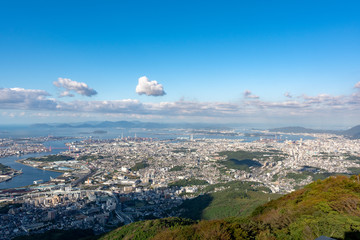 皿倉山展望台からの眺め