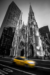 St patrick's cathedral B&W - New York City - NYC - USA