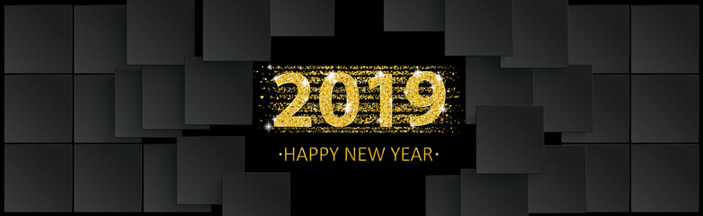 Black Squares Hole 2019 New Year Header