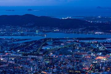 新日本三大夜景（皿倉山展望台）