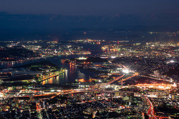新日本三大夜景（皿倉山展望台）