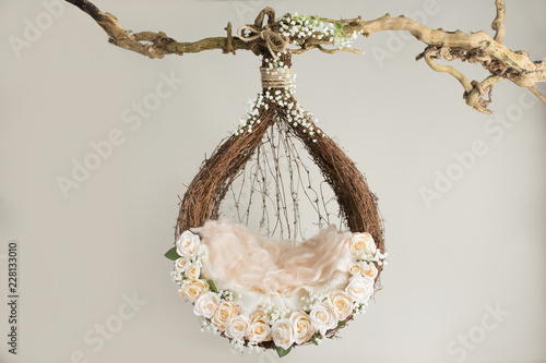 Lovely flower background for newborn baby, concept of newborn baby.