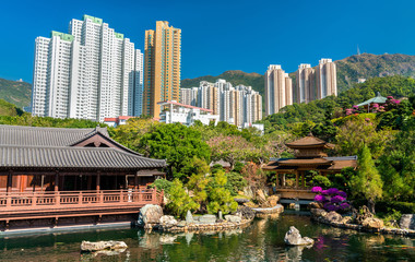 Obraz premium Nan Lian Garden, chiński ogród klasyczny w Hongkongu