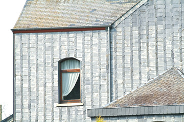 Belgique Wallonie Ardennes Village ardoises ardoiserie.