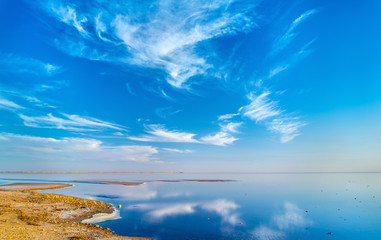 Chott el Djerid, un lac asséché en Tunisie