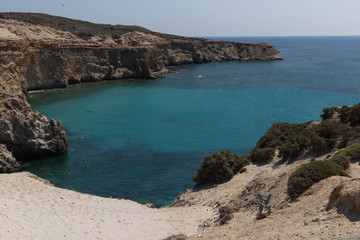 Fototapeta na wymiar Playa de Milos