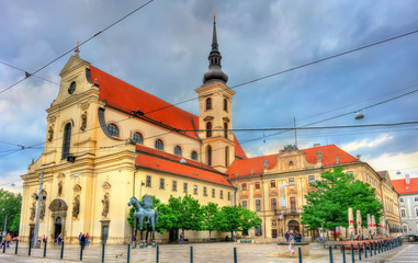 Fototapeta na wymiar Church of St. Thomas in Brno, Czech Republic