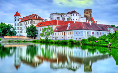 Fototapeta na wymiar Jindrichuv Hradec castle in South Bohemia, Czech Republic