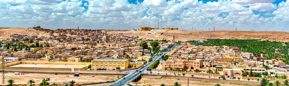 Wall mural ksar bounoura, an old town in the m'zab valley in algeria