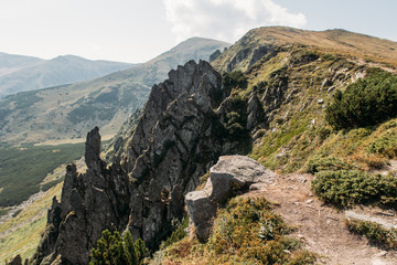 mountain nature end of summer beginning of autumn