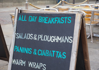 Fototapeta premium all day breakfast blackboard