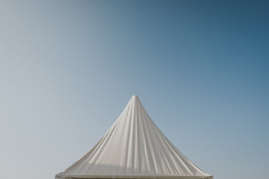 Tent and blue sky