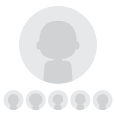 Set of web user avatars