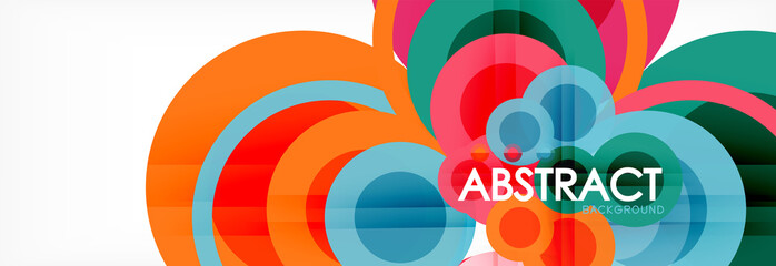Circle composition abstract background