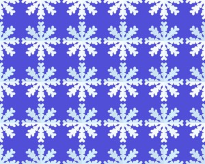 Snowflake seamless pattern EPS10. Pattern in the swatches panel.