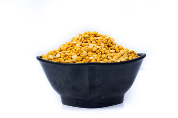 Chickpea Lentils seeds isolated on white background. 