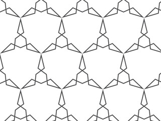 Fototapeta premium Repeating star shape vector pattern