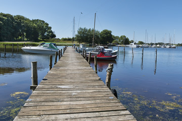Obraz premium Small Marina in the Inlet