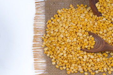 Dried fenugreek seeds isolated on white background