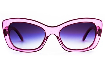 Shady Sunglasses With Transparent Pink Rims