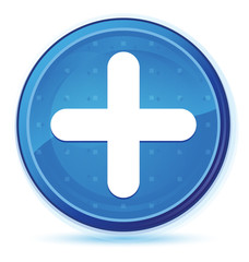 Obraz premium Plus icon midnight blue prime round button