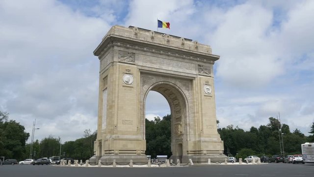 Portrait of Arcul de Triumf, Bucharest, Romania