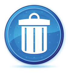 Recycle bin icon midnight blue prime round button