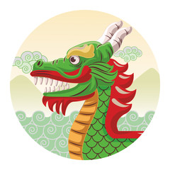 Dragon boat cartoon