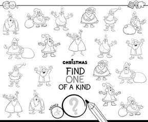 find one of a kind Santa Claus color book