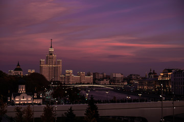 Obraz premium Moscow river view