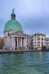 Fototapeta na wymiar Grand Canal Afternoon Scene, Venice, Italy