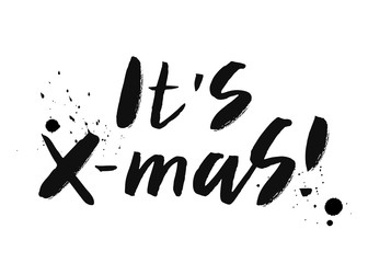  It's X-mas lettering
